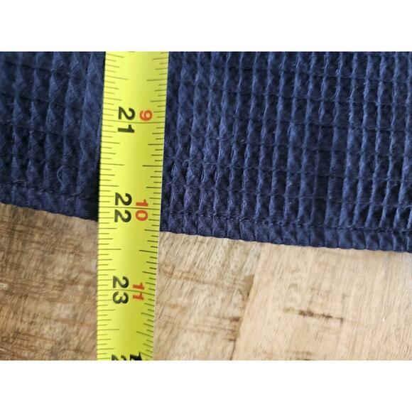 TALBOTS Textured Double Breasted Blazer Women's Size 8 Petite Navy Blue - Picture 9 of 9